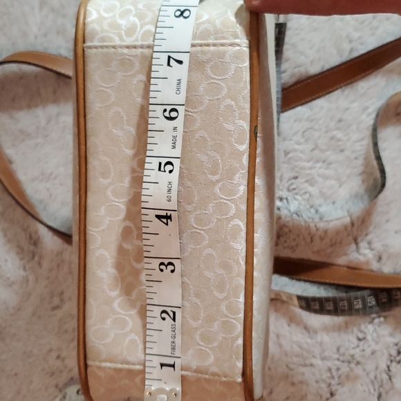 ROSETTI Beige Fabric w/Faux Leather Trim Shoulder-Tote Bag - Picture 10 of 13